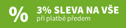 Sleva 3 % při platbě předem